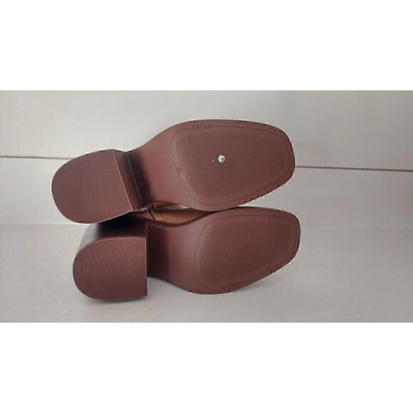 KENSIE Klinton Block Heel Ankle Boots Tan/NWOB, Size 7.5M - Picture 7 of 9